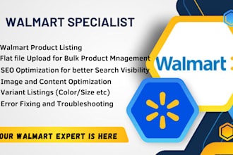 do walmart product listing, flat file bulk uploads, wfs and run walmart ads