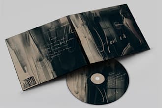 draw album cover art, song cover art in unique style