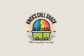 design chill shack contest sno cone trailer logo