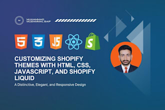 customize shopify theme with HTML, CSS, javascript, and liquid