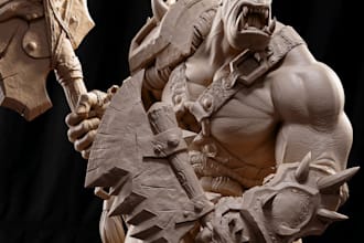 sculpt 3d characters for 3d printing