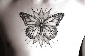 high end dotwork tattoo design for you
