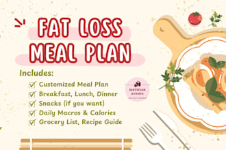 design a personalized fat loss meal plan for you