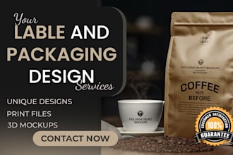 design lable and design packageing for you