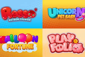design high quality, premium 3d game logo and title designs