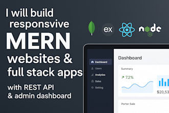 build scalable mern web apps with rest API admin dashboard