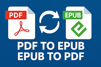 convert PDF to epub and epub to PDF