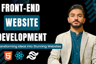 modern responsive websites with HTML, CSS, react and tailwindcss