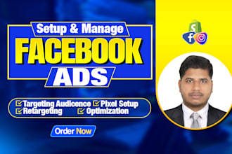 setup facebook and ig ads campaign, run meta advertising for sales,leads