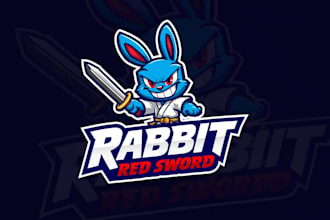 make an amazing rabbit mascot logo in 12 hours