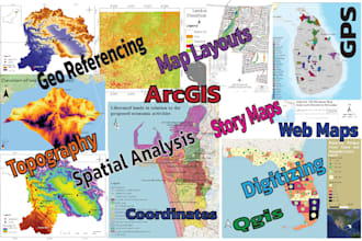 create any gis maps do spatial analysis and gis programming
