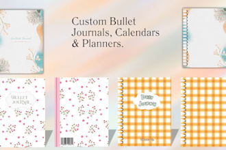 design bullet journals, calendars, and planners