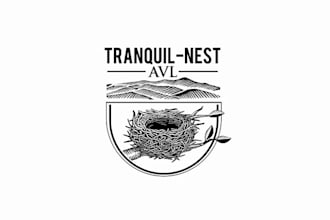 design amazing robins nest logo for our new rental home