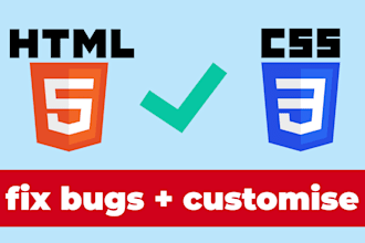 fix any HTML CSS bug on your website