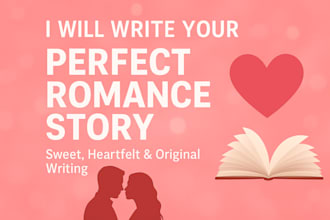 write a beautiful romantic fiction story