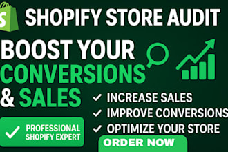 audit and review your shopify store for conversions cro