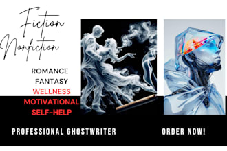 ghostwrite, edit, rewrite nonfiction or fiction books, sci fi novel