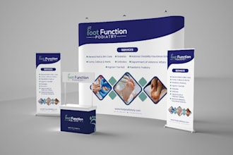 design trade show booth, backdrop, trade show banner