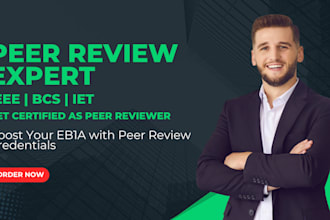 help apply as peer reviewer in ieee springer for eb1a visa