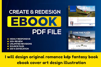 design original romance kdp fantasy book ebook cover art design illustration