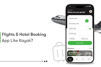 develop all in one flight booking, hotel booking app or website, travel app