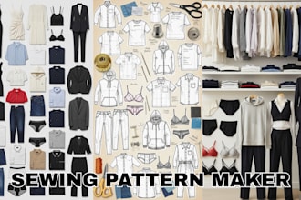 professionally design garment sewing patterns in PDF and dxf