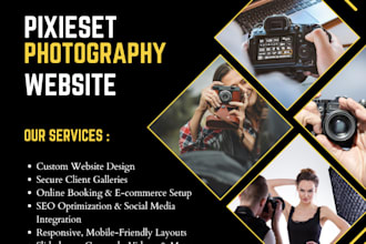 build pixieset website design photography website redesign photography website