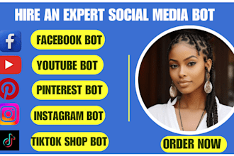 develop your social media bot twitch livestream instagram youtube tiktok bot