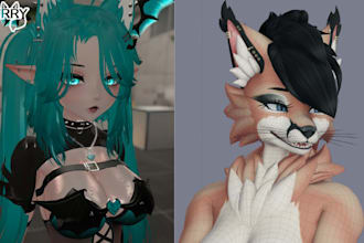 upload, fix or edit vrchat avatar vrc model vrc character vrc furry nsfw unity