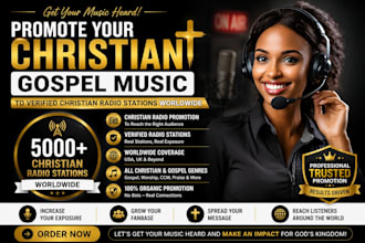 promote your christian gospel music to christian radio stations worldwide