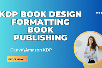 do canva book design ,kdp book formatting book publishing for amazone kdp