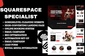 build squarespace website massage spa therapy website fitness counseling website