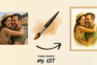 turn your photo into a stunning watercolor painting art