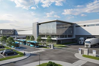 design and 3d modelling warehouse, factory, industrial spaces