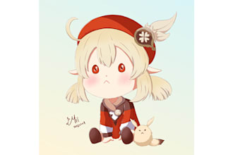 draw cute characters in chibi style