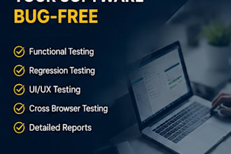 create a software test plan, test cases, and QA testing