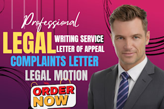 be your UK solicitor demand letter, legal opinion, lawsuit, legal motion