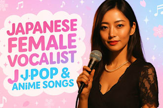 sing and write original jpop and anime songs as a japanese female vocalist