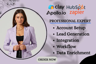 brilliantly set up apollo io claycom hubspot zapier crm automation workflow