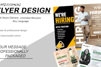 do modern professional jobs flyer design