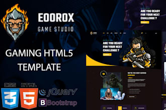 do responsive website design for tournament, game, sport, esport, academy