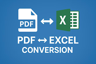 do fast typing, PDF to excel, and excel to PDF conversion