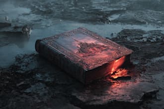 draw fantasy horror book cover