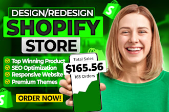 build shopify store or dropshipping ecommerce store