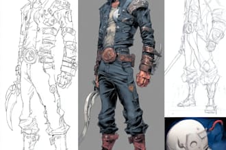 do a charcter of comic or design your comic character