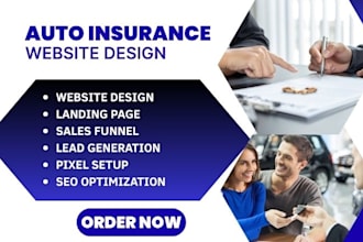 build auto insurance website car insurance insurance agency website design