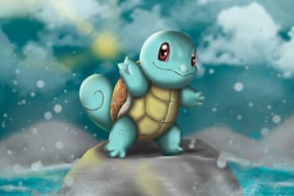 create custom pokemon art anime style characters and fanart illustrations