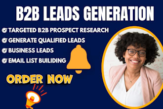 do verified b2b lead generation, email lead and manual leads