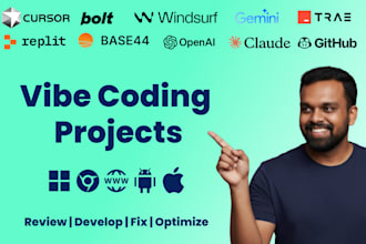 build, review or fix vibe code projects lovable, cursor ai