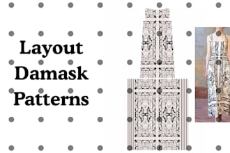 design elegant damask, floral, seamless patterns for fabric and textiles